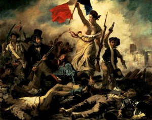 La Gloriosa revolución de 1848. La libertad de Delacroix guiando al pueblo