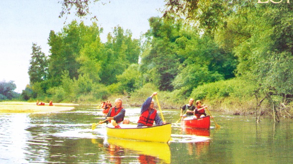 El Loira permite navegar en canoa y barco durante muchos kilométros. La naturaleza es un decorado ideal para haer piragüismo