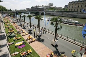 El Sena y las playas de París