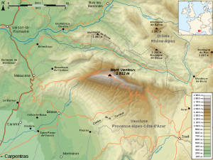 Como llegar al Mont Ventoux y el macizo de Baronnies