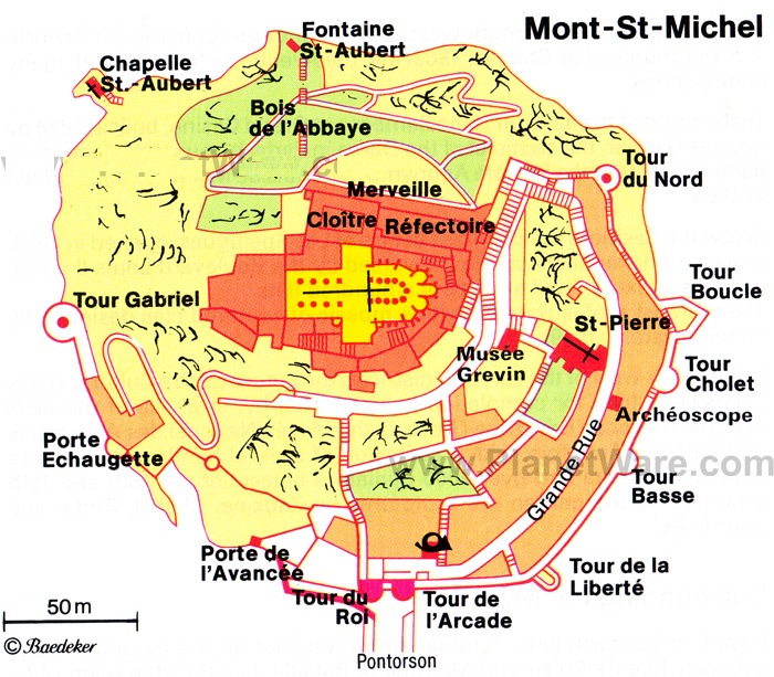 Mapas del Mont Saint Michel Guía Blog Francia