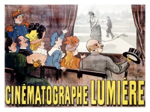 El cinematografo de los hermanos Lumière, los inventores del cine.